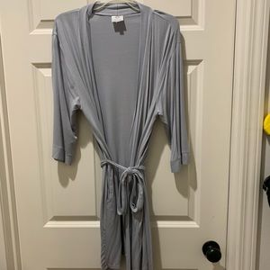 Wedding Grey Wrap Robe